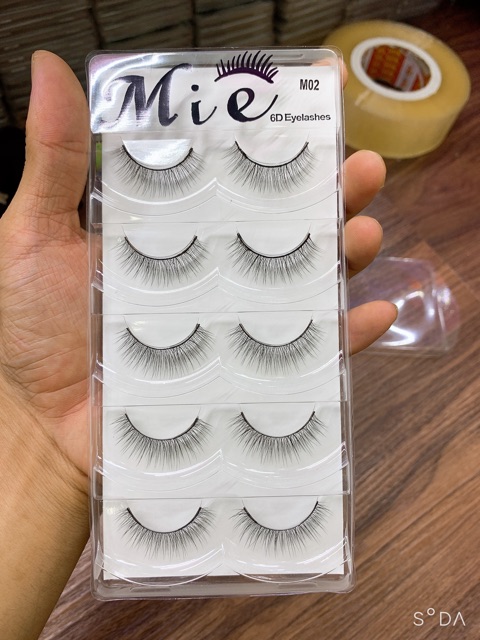 Mi giả tự nhiên Mie 02 5 cặp siêu tự nhiên