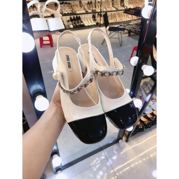 XẢ KHO giầy miu miu gót 3 và 5cm