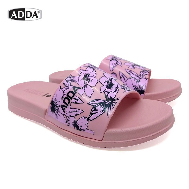 Dép Thái Lan nữ quai ngang đóng nút hình hoa ADDA - 54602