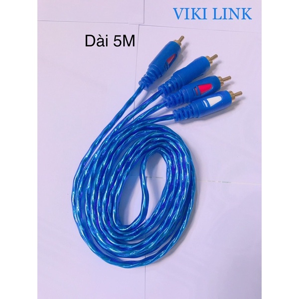 Dây cáp AV bông sen Video/Audio 2 đầu RCA  kết nối ổn định, tín hiệu âm thanh và hình ảnh sắc nét.