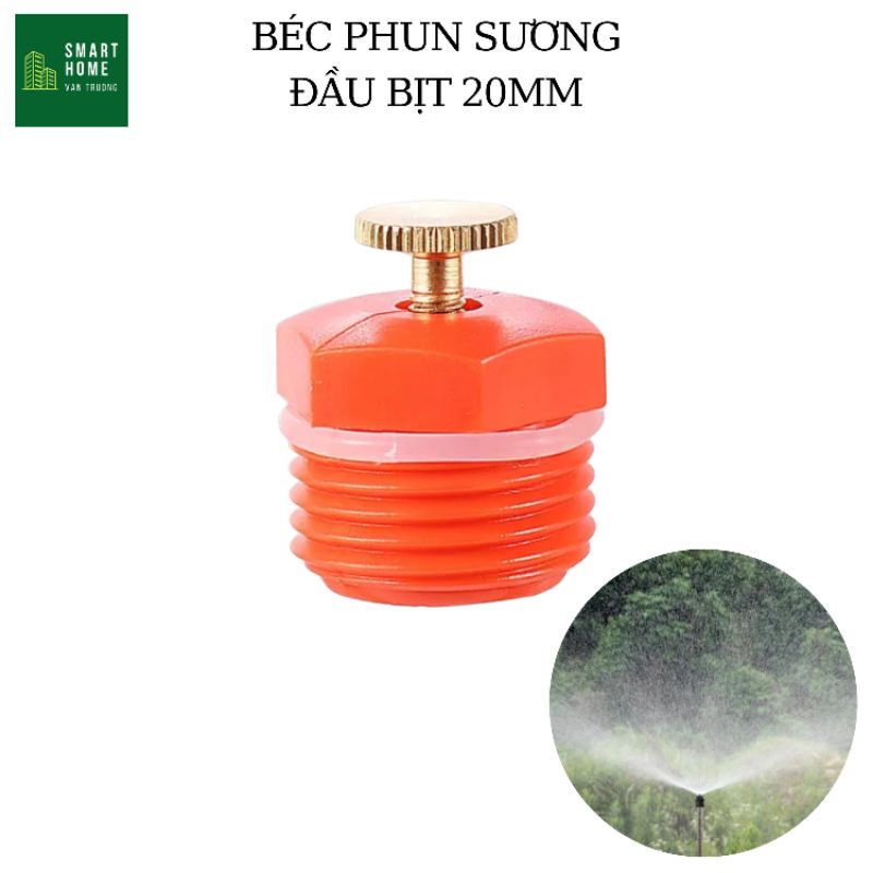 Béc phun mưa tưới vườn bít ren 20mm cho trồng rau nuôi gà