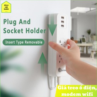 Giá treo ổ cắm điện, đỡ cục phát wifi, tranh ảnh gắn tường đa năng thông minh