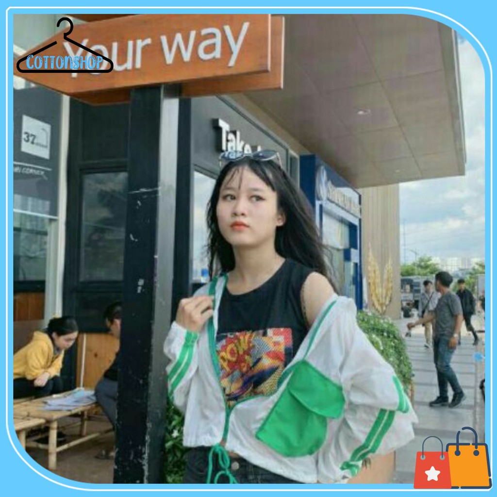 [Giá siêu rẻ] Áo khoác dù lửng tay dơi, túi hộp | BigBuy360 - bigbuy360.vn