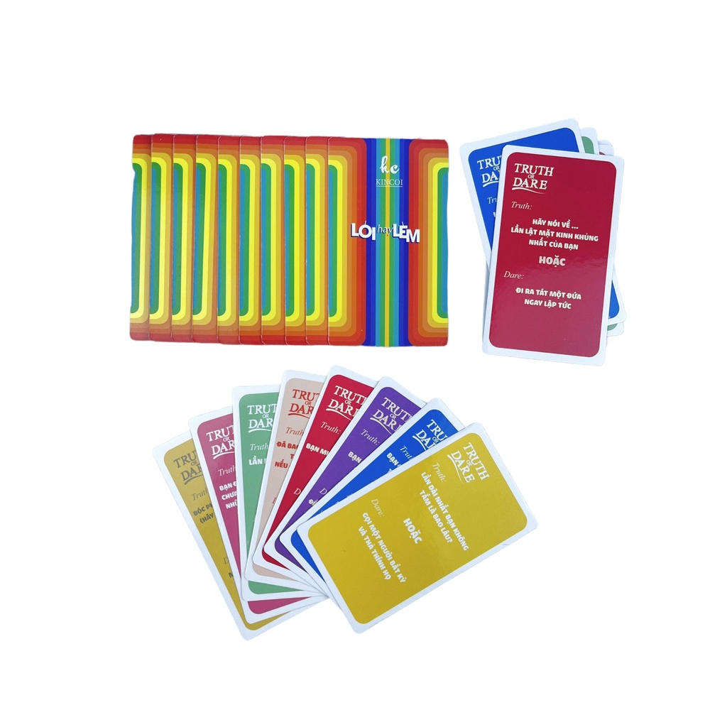 Bộ bài Lói hay Lèm -Truth or Dare Việt Hóa Drinking Game Mang đến sự thú vị, tạo cơ hội tìm hiểu và gắn kết tình bạn