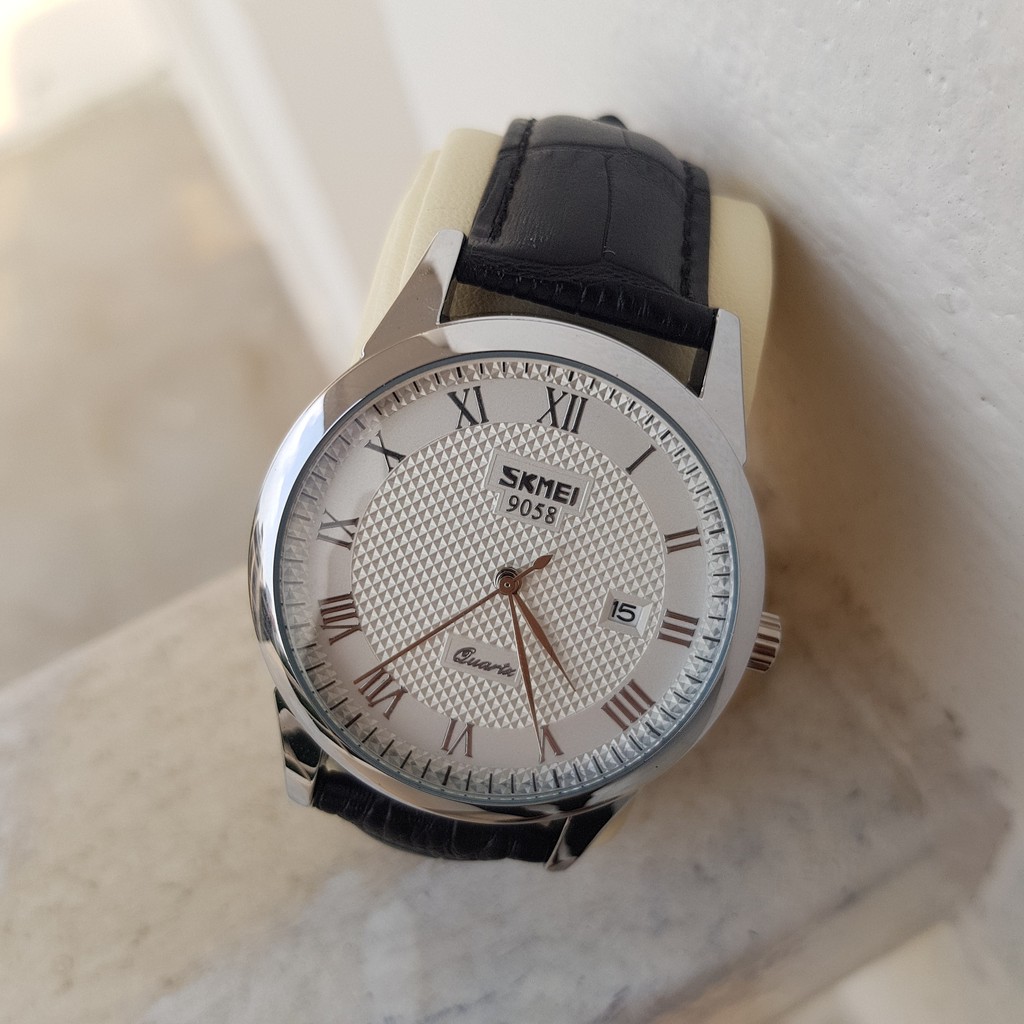 [Tặng vòng tay] Đồng hồ nữ SKMEI SK9058.02L fullbox chính hãng dây da chống nước | BigBuy360 - bigbuy360.vn