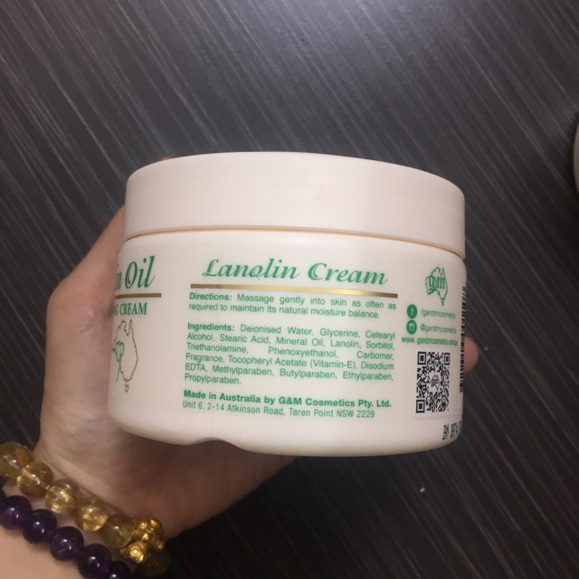 Kem dưỡng nhau thai cừu Lanolin Oil with Vitamin E (250g)