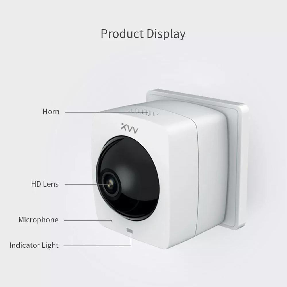 Xiaomi Xiaovv - Toàn cảnh 360 độ - MIHOME APP HD 1080P Rotate Outdoor Wterproof Wireless PTZ IP Camera CCTV WIFI Home Security Surveillance Camera CCTV Infrared Night Vision Two-Way Audio Motion Detection Alarm