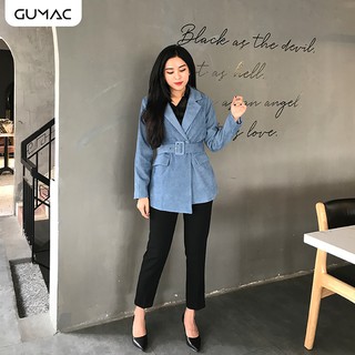Áo khoác nữ gân đai eo GUMAC A12910