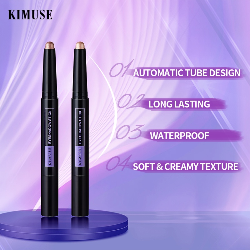 Set thỏi phấn mắt bắt sáng KIMUSE 100g 6 màu trang điểm đa dụng cao cấp