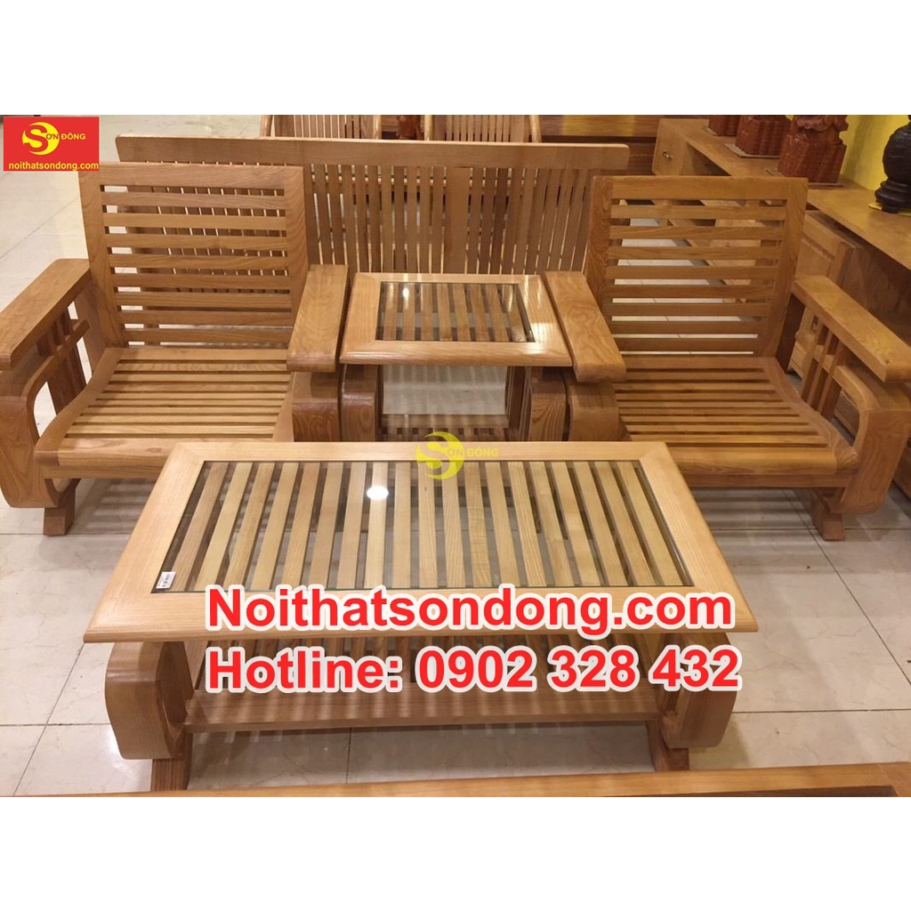 Bàn ghế gỗ sồi | sofa tay vuông lớn – LCMSF11