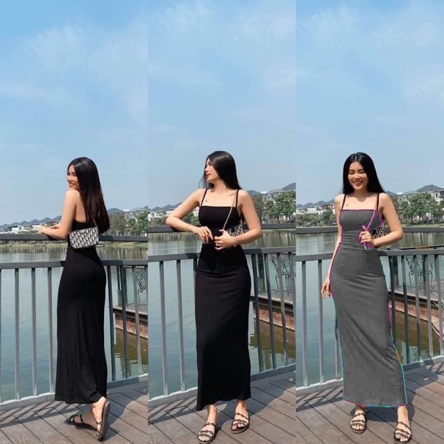 Đầm 2 dây basic ai cũng cần trong tủ quần áo size đến 70kg