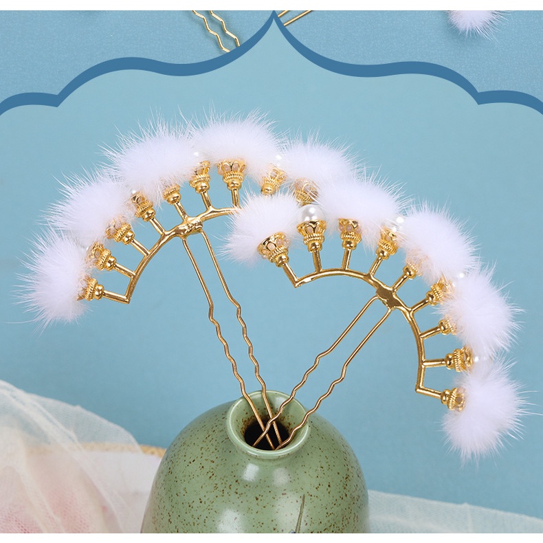 Trâm Cài Tóc Đính Ngọc Trai Phong Cách Cổ Điển Cho Nữ