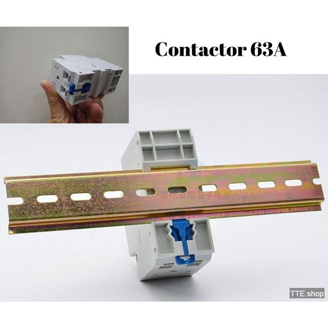 Khởi Động Từ Contactor 1 Pha 63A 2P 220V Chint NCH8-63/20 sử dụng cho máy bơm, thiết bị gia đình,.sử dụng tải tối đa 63A