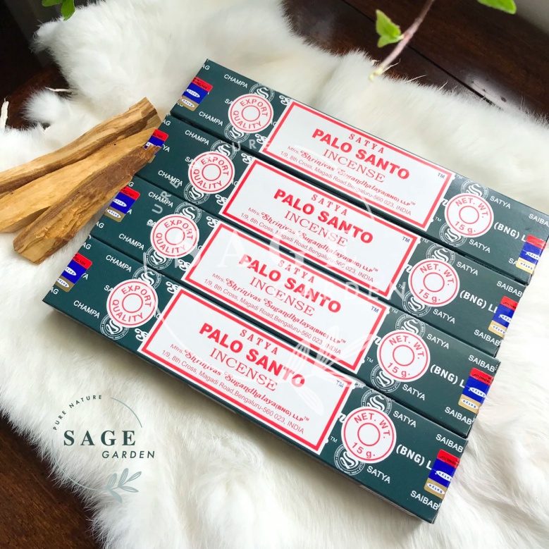 Nhang và Nụ PALO SANTO_THANH TẨY NĂNG LƯỢNG TIÊU CỰC_SAGE GARDEN