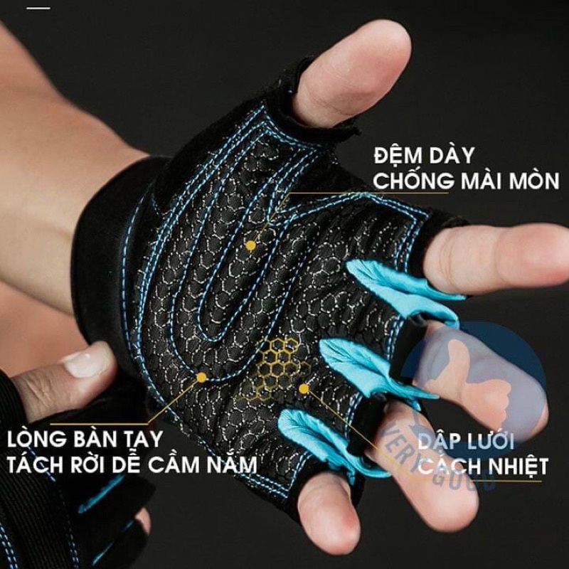 Găng Tay Chuyên Tập Gym, Đi Phượt Hàng Cao Cấp