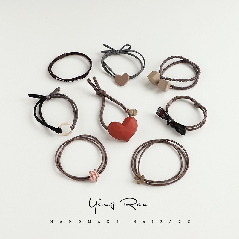 Dây Buộc Tóc Bằng Da Phong Cách Hàn Quốc Cho Nữ