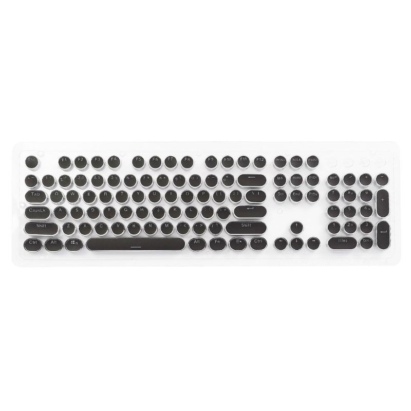 btsg DIY Keycap Retro Steam Punk Typewriter Mechanical Keyboard 104 87 Standard Keys