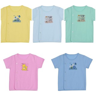 5 màu- size m l xl bé 3-7kg áo bác sĩ hello b&b tay ngắn màu