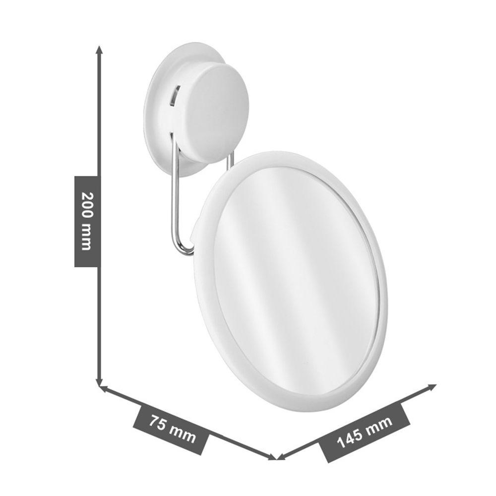 KRNY Gương Trang Điểm Xoay 360 Độ° Giá Treo Đồ Trang Điểm Hình Tròn Dán Tường Tự Dính Có Thể Gập Lại