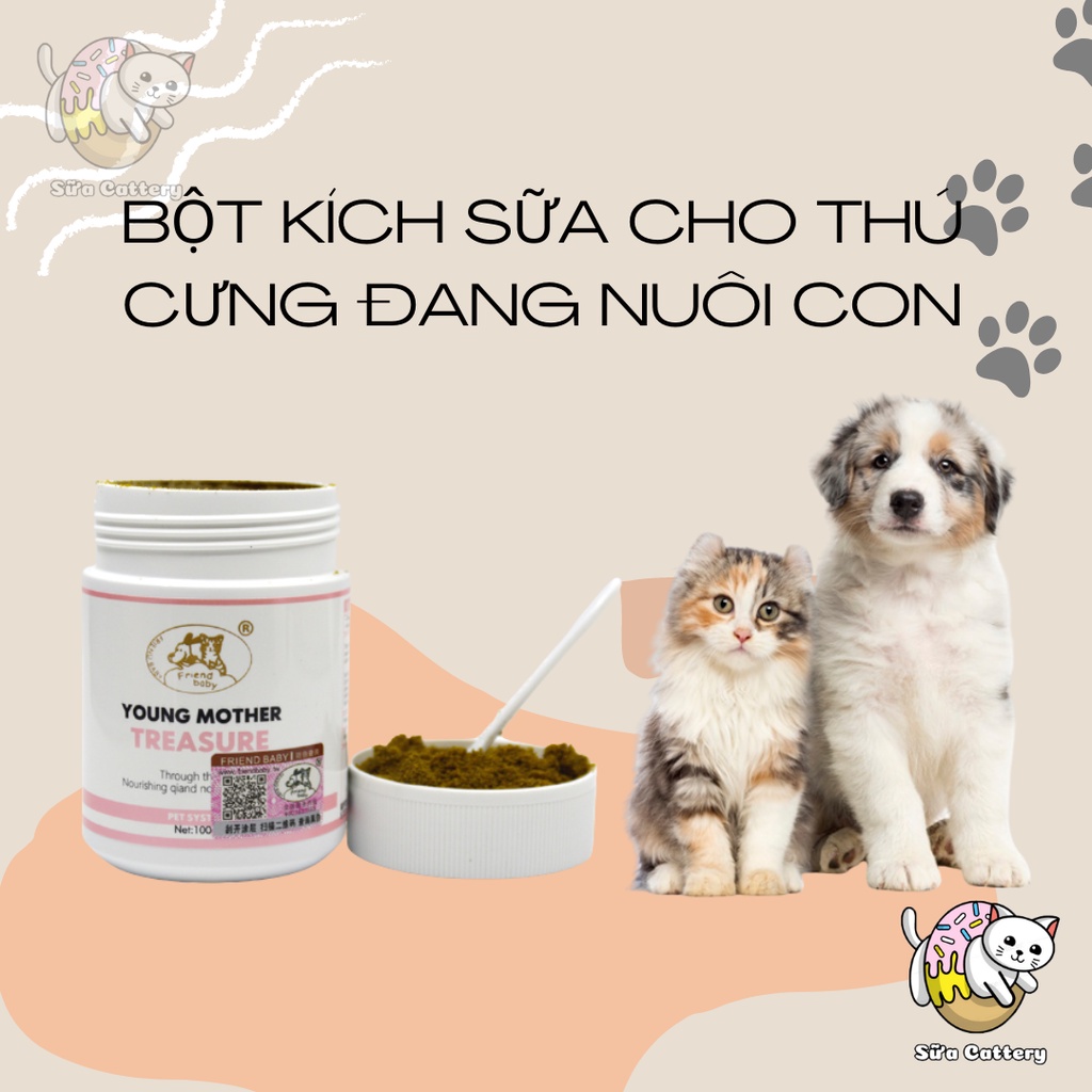 Bột kích sữa và cải thiện chất lượng sữa cho chó mèo, giảm stress cho chó mèo mẹ sau sinh, tăng đề kháng cho chó mèo con