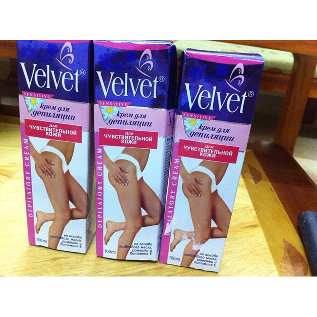 Kem tẩy lông Tay &amp; chân Velvet Depilatory Cream 100ml