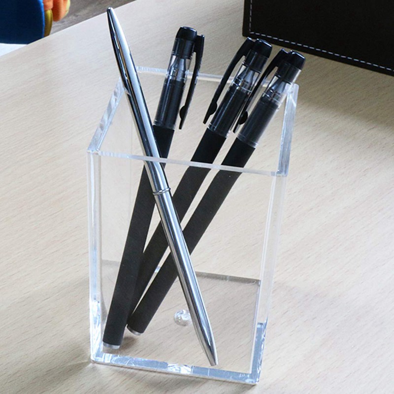 3 Ống Đựng Bút Bằng Nhựa Acrylic Trong Suốt #5