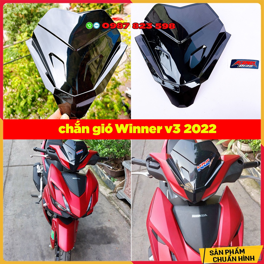 Chắn Gió Winner X V3  Mẫu RacingStar - Ốp Đầu Winner V3