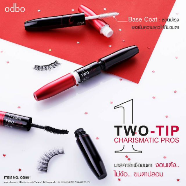 Mascara Odbo Two-Tip Charismatic Pros Thái Lan