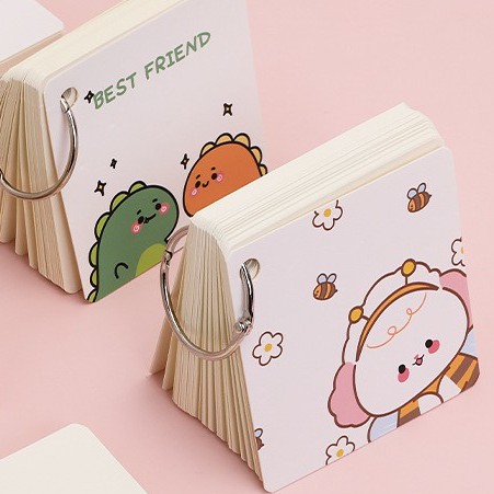 Flashcard thẻ học tiếng anh 80 trang mẫu dễ thương Taro Stationery