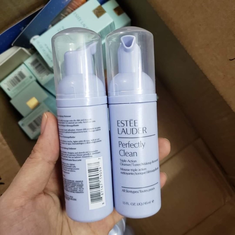 Sữa rửa mặt 3-in-1 đa chức năng 𝐸𝑠𝑡𝑒𝑒 𝐿𝑎𝑢𝑑𝑒𝑟 𝑃𝑒𝑟𝑓𝑒𝑐𝑡𝑙𝑦 𝐶𝑙𝑒𝑎𝑛 𝑇𝑟𝑖𝑝𝑙𝑒-𝑎𝑐𝑡𝑖𝑜𝑛 𝐶𝑙𝑒𝑎𝑛𝑠𝑒𝑟/𝑇𝑜𝑛𝑒𝑟/𝑀𝑎𝑘𝑒𝑢𝑝 𝑅𝑒𝑚𝑜𝑣𝑒𝑟 45ml