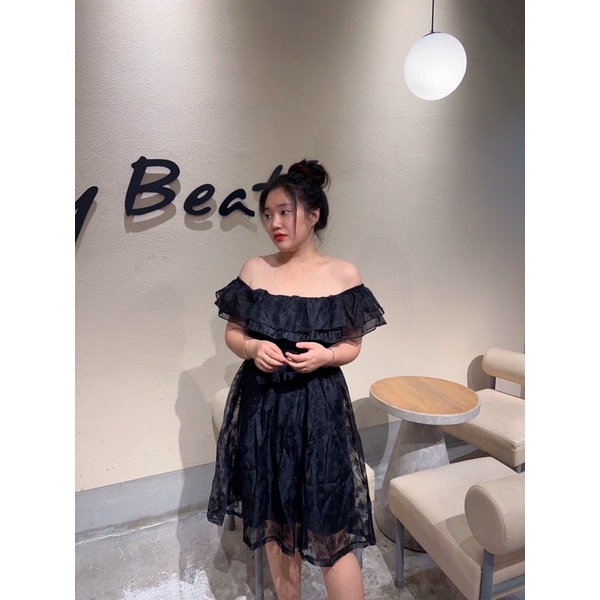 ĐẦM TRỄ VAI VOAN THÊU YUKI DRESS BIGSIZE