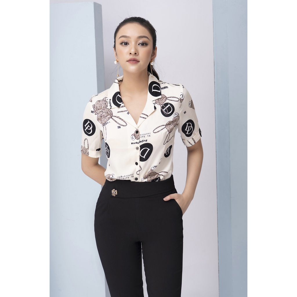 Áo Sơ Mi Lụa Cao Cấp LUPERI Thiết Kế Dáng Suông Tôn Dáng, Vải Lụa Satin Mềm Mịn, Nhẹ Mát, Dễ Phối Đồ LFSM1194