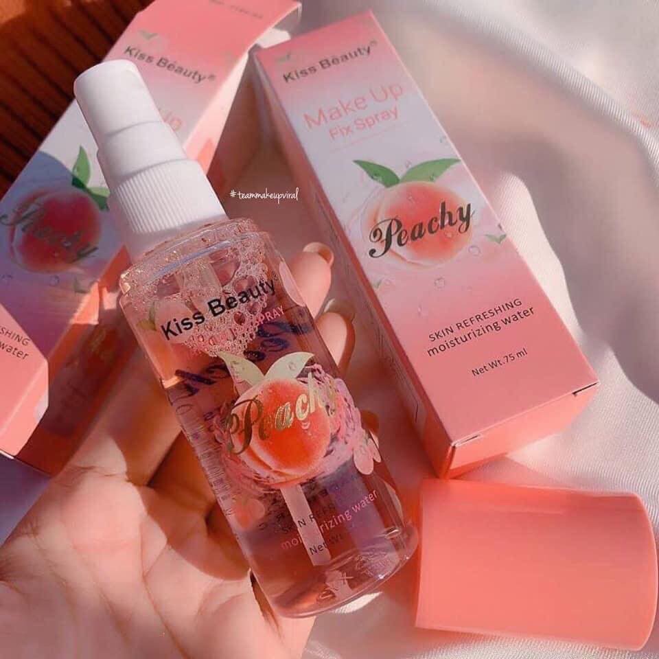 Xịt Khoáng Khóa Nền Khóa Makeup Đào Kiss Beauty | BigBuy360 - bigbuy360.vn