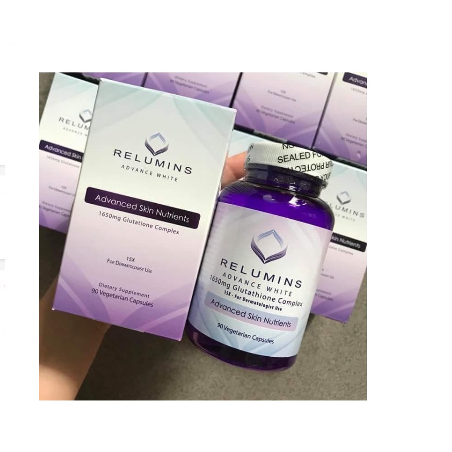 Viên Uống Trắng Da Relumins Advance White 1650 mg hộp 90 Viên của Mỹ
