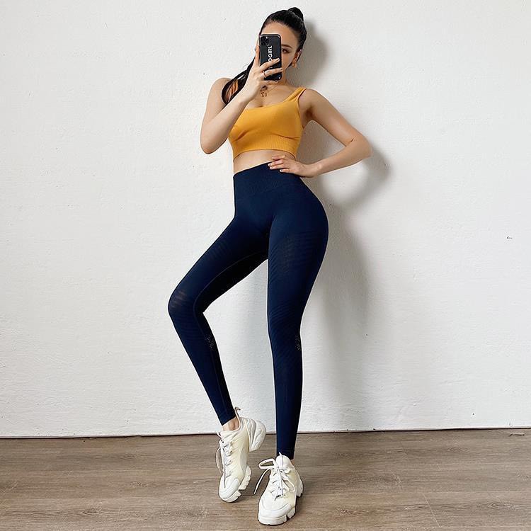 Quần Tập Cao Cấp ⚡CHUN NÂNG MÔNG⚡ Legging Tập Gym, Yoga Mitao Cạp Cao Dệt Kim Mã k011