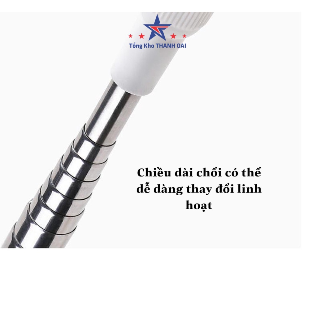 Chổi quét trần nhà quét bụi mạng nhện tiện lợi dài 2m8 Quét Trần Lau Bụi có cán điều chỉnh độ dài và xoay 360 độ dài
