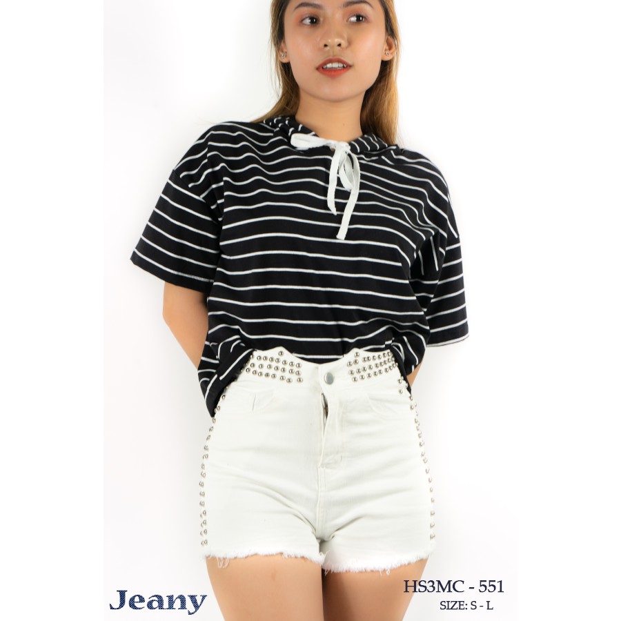 Quần Jean Short Siêu Cao Trắng J0079