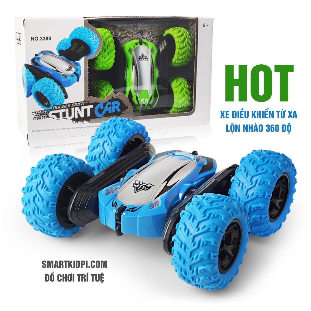 Ảnh Thật Xe ô tô địa hình điều khiển từ xa 3388 lộn nhào 360 độ - Bé Thông Minh Smart Kidpi