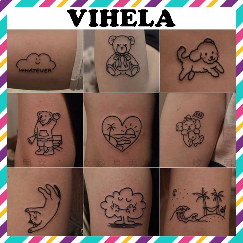 【Magic Tattoo】Hình Xăm Dán Tạm Thời Chống Thấm Nước 10~15 Ngày 4cm X 6cm VIHELA XS 0130
