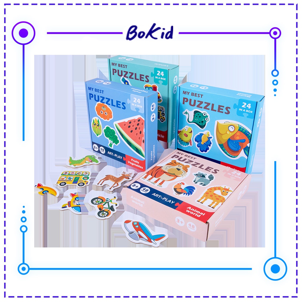 Bộ đồ chơi thông minh - đồ chơi ghép hình phát triển trí tuệ tư duy puzzles cho bé từ 3 tuổi