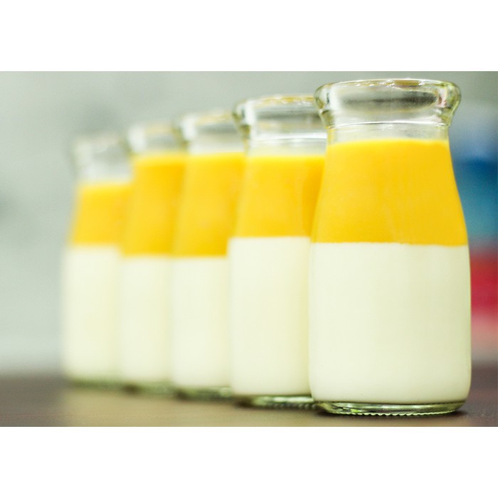 Hũ thủy tinh/ Lọ thủy tinh pudding cao 200ml nắp nhựa chụp