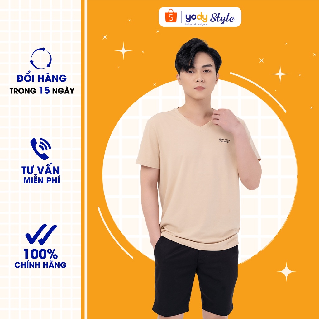 Áo phông nam cổ tim cotton trẻ trung và năng động - PPM3997