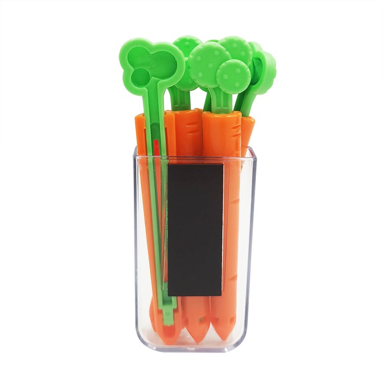 Set 5 Kẹp Nam Châm Đậy Kín Túi Đựng Thực Phẩm Thiết Kế Kiểu Cà Rốt Sáng Tạo