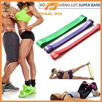 Bộ 3 Dây Kháng Lực Mini Band Super Band Hỗ Trợ Tập Mông Tại Nhà