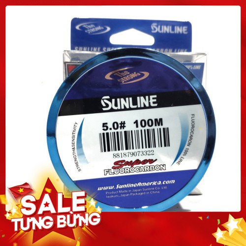 Cần câu cá ❤️FREE SHIP❤️ C2 - Cước câu cá Sunline dài 100m size từ 0.28mm đến 0.50mm - Phụ kiện đồ câu cao cấp chính hãn