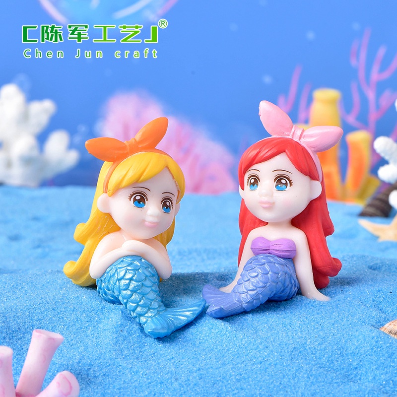 Thẻ Nàng Tiên Cá Bằng Nhựa pvc Trang Trí Chậu Cây Cảnh Cây Cảnh diy