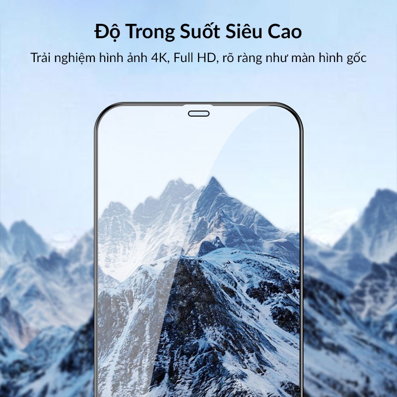 Kính Cường Lực 2.5D ZIFRIEND Warrior Bull Full Viền Chống Ánh Sáng Xanh Cho iPhone 12 Pro Max 11 Pro Max Xs Max Xr X Xs