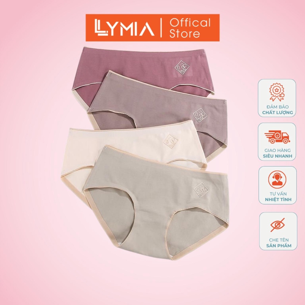 Quần lót nữ  LYMIA cotton O2 không đường may, kháng khuẩn chống bí, hàng cao cấp cực đẹp