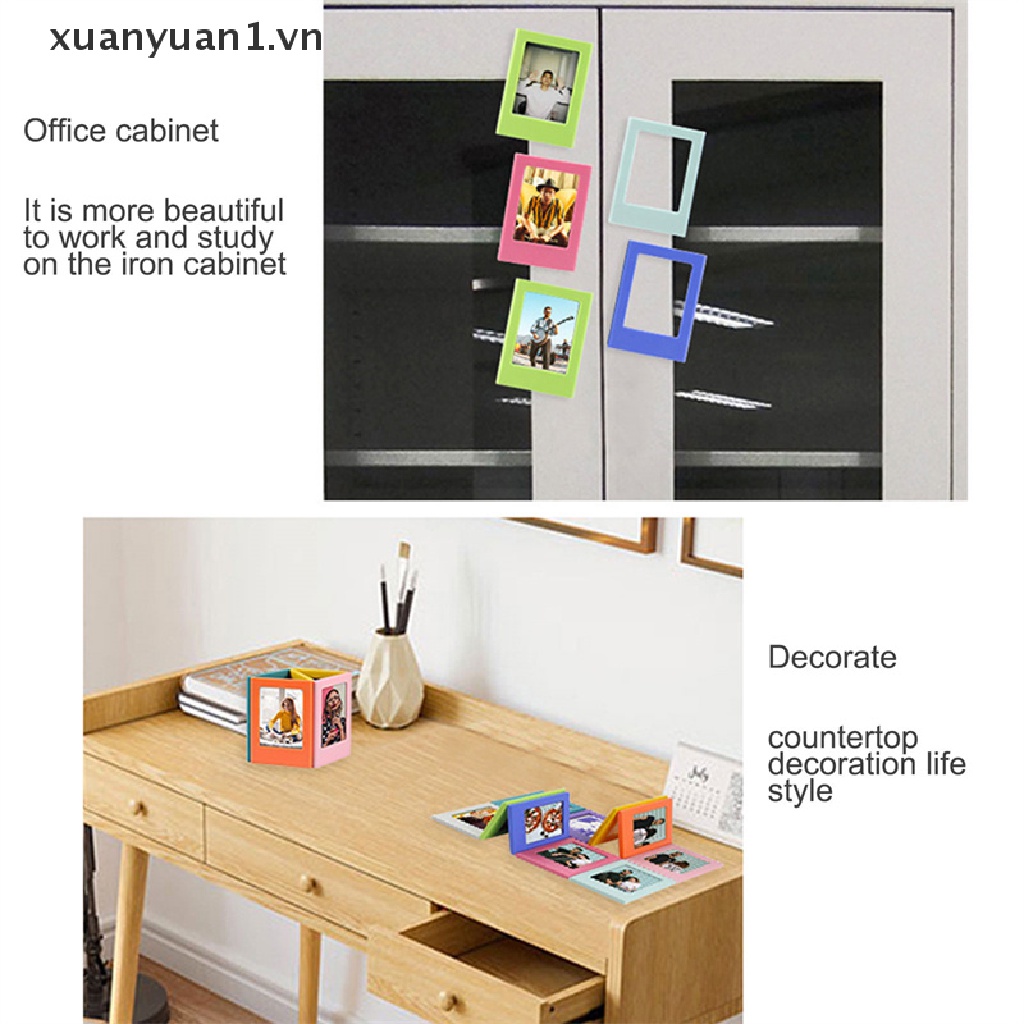 Khung Ảnh Nam Châm Mini Hai Mặt Nhiều Màu Sắc