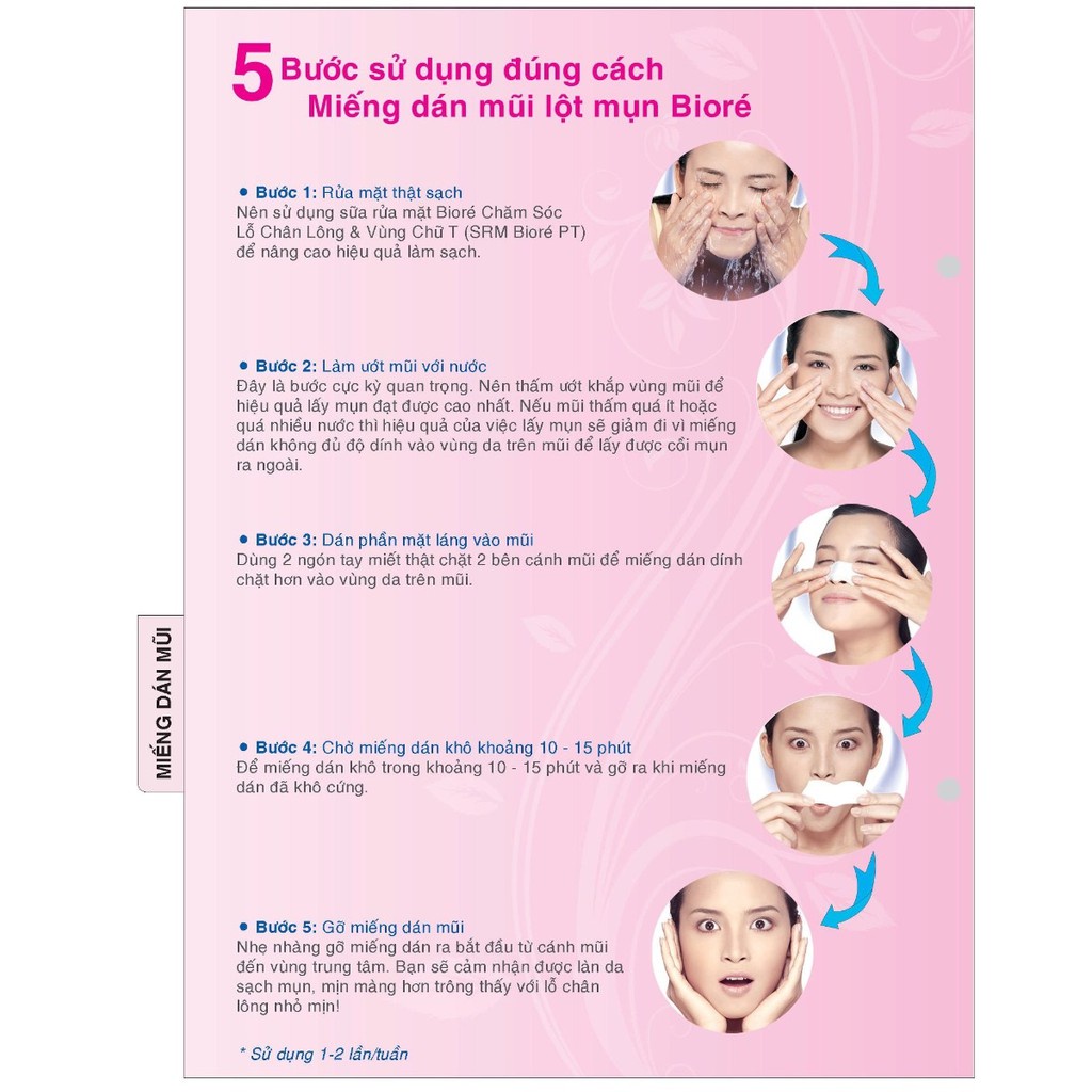 Miếng dán lột mụn mũi BIORE Pore Pack